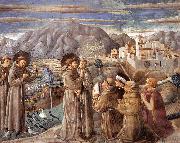 Scenes from the Life of St Francis (Scene 7, south wall) dfg GOZZOLI, Benozzo
